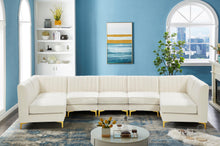 Load image into Gallery viewer, Alina Cream Velvet Modular Sectional
