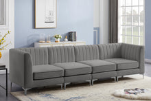 Load image into Gallery viewer, Alina Grey Velvet Modular Sofa
