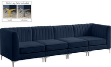 Load image into Gallery viewer, Alina Navy Velvet Modular Sofa
