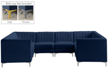 Load image into Gallery viewer, Alina Navy Velvet Modular Sectional
