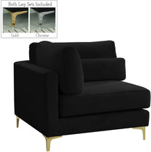 Load image into Gallery viewer, Julia Black Velvet Modular Corner Chair image
