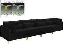 Load image into Gallery viewer, Julia Black Velvet Modular Sofa (4 Boxes) image
