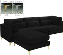 Load image into Gallery viewer, Julia Black Velvet Modular Sectional (4 Boxes) image

