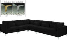 Load image into Gallery viewer, Julia Black Velvet Modular Sectional (6 Boxes) image
