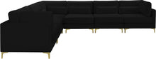 Load image into Gallery viewer, Julia Black Velvet Modular Sectional (6 Boxes)
