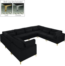 Load image into Gallery viewer, Julia Black Velvet Modular Sectional (8 Boxes) image

