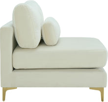 Load image into Gallery viewer, Julia Cream Velvet Modular Armless Chair
