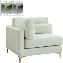 Load image into Gallery viewer, Julia Cream Velvet Modular Corner Chair image
