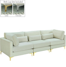 Load image into Gallery viewer, Julia Cream Velvet Modular Sofa (3 Boxes) image
