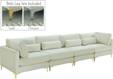 Load image into Gallery viewer, Julia Cream Velvet Modular Sofa (4 Boxes) image
