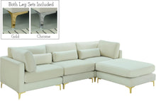 Load image into Gallery viewer, Julia Cream Velvet Modular Sectional (4 Boxes)
