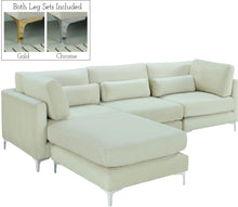 Load image into Gallery viewer, Julia Cream Velvet Modular Sectional (4 Boxes)
