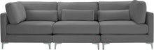 Load image into Gallery viewer, Julia Grey Velvet Modular Sofa (3 Boxes)
