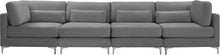 Load image into Gallery viewer, Julia Grey Velvet Modular Sofa (4 Boxes)
