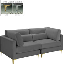 Load image into Gallery viewer, Julia Grey Velvet Modular Sofa image
