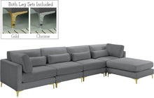 Load image into Gallery viewer, Julia Grey Velvet Modular Sectional (5 Boxes) image
