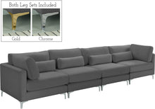 Load image into Gallery viewer, Julia Grey Velvet Modular Sofa (4 Boxes)
