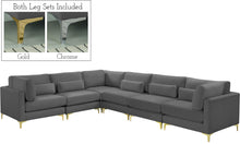Load image into Gallery viewer, Julia Grey Velvet Modular Sectional (6 Boxes) image
