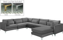 Load image into Gallery viewer, Julia Grey Velvet Modular Sectional (7 Boxes)
