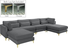 Load image into Gallery viewer, Julia Grey Velvet Modular Sectional (6 Boxes)
