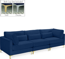 Load image into Gallery viewer, Julia Navy Velvet Modular Sofa (3 Boxes) image
