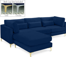 Load image into Gallery viewer, Julia Navy Velvet Modular Sectional (4 Boxes) image
