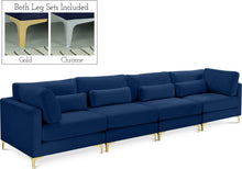 Load image into Gallery viewer, Julia Navy Velvet Modular Sofa (4 Boxes) image

