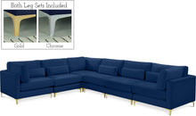 Load image into Gallery viewer, Julia Navy Velvet Modular Sectional (6 Boxes) image
