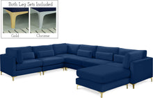 Load image into Gallery viewer, Julia Navy Velvet Modular Sectional (7 Boxes) image
