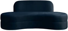 Load image into Gallery viewer, Mitzy Navy Velvet Sofa
