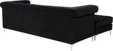 Load image into Gallery viewer, Damian Black Velvet 2pc. Reversible Sectional

