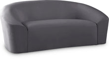 Load image into Gallery viewer, Riley Grey Velvet Loveseat image
