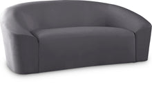 Load image into Gallery viewer, Riley Grey Velvet Loveseat
