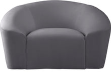 Load image into Gallery viewer, Riley Grey Velvet Chair
