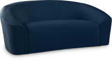 Load image into Gallery viewer, Riley Navy Velvet Loveseat image
