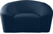 Load image into Gallery viewer, Riley Navy Velvet Chair

