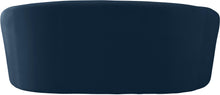 Load image into Gallery viewer, Riley Navy Velvet Loveseat
