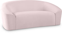 Load image into Gallery viewer, Riley Pink Velvet Loveseat image
