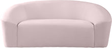 Load image into Gallery viewer, Riley Pink Velvet Loveseat
