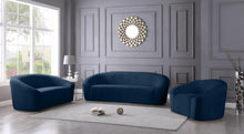 Load image into Gallery viewer, Riley Navy Velvet Chair
