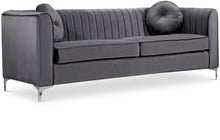 Load image into Gallery viewer, Isabelle Grey Velvet Sofa image
