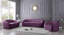 Load image into Gallery viewer, Riley Purple Velvet Chair
