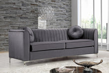 Load image into Gallery viewer, Isabelle Grey Velvet Sofa
