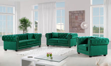 Load image into Gallery viewer, Bowery Green Velvet Chair
