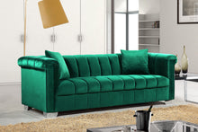 Load image into Gallery viewer, Kayla Green Velvet Sofa
