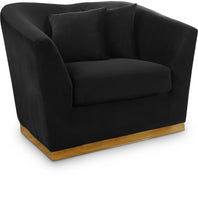 Load image into Gallery viewer, Arabella Black Velvet Chair image
