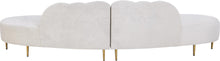 Load image into Gallery viewer, Divine Cream Velvet 2pc. Sectional
