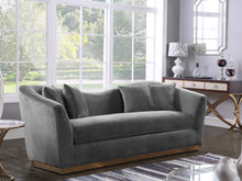 Load image into Gallery viewer, Arabella Grey Velvet Sofa
