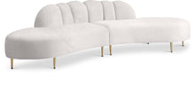 Load image into Gallery viewer, Divine Cream Velvet 2pc. Sectional image
