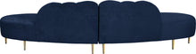 Load image into Gallery viewer, Divine Navy Velvet 2pc. Sectional

